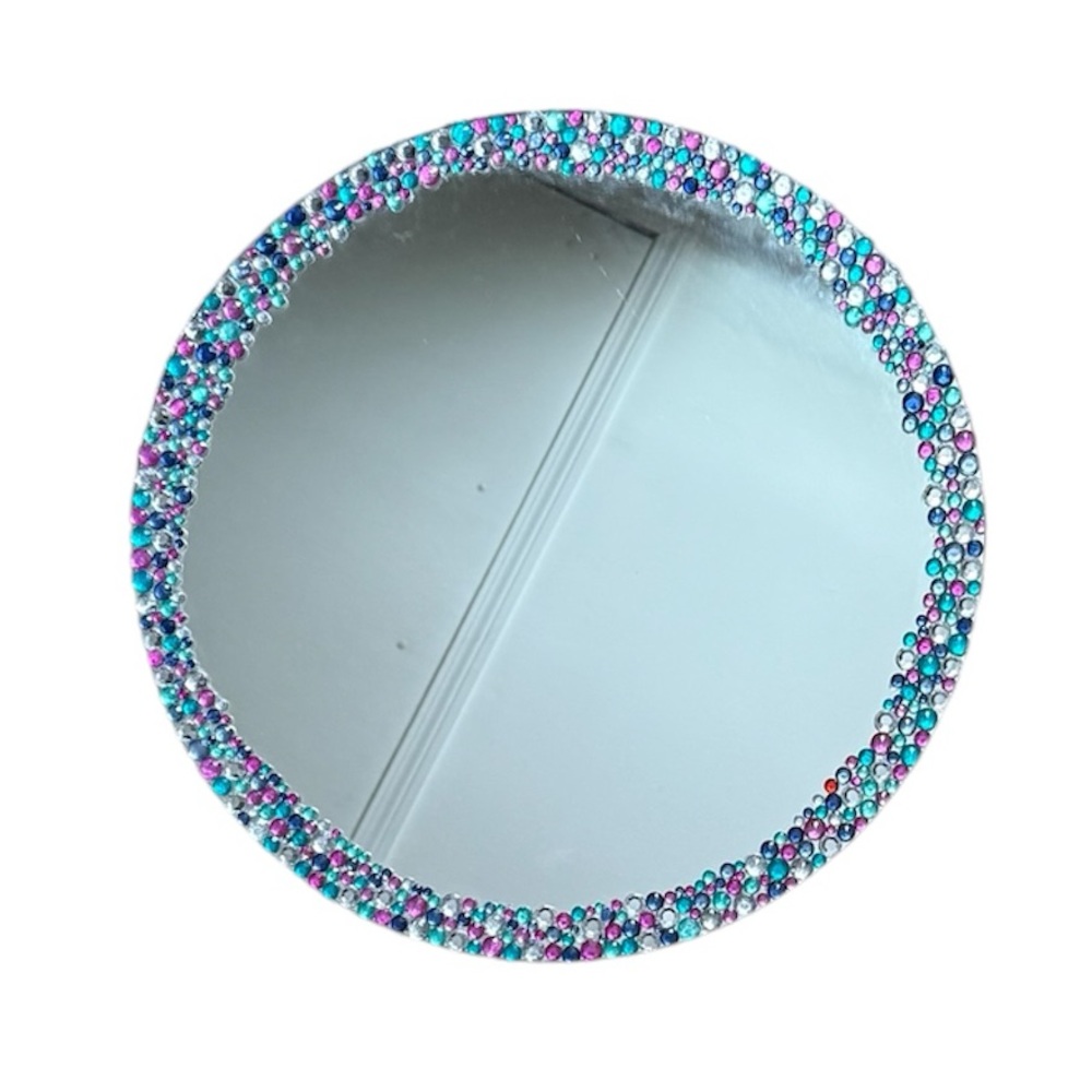 Girls Jewelry Accent Round Mirror